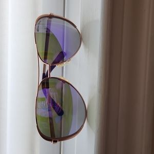 Mickael Kors Womens Gold/Purple Sunglasses